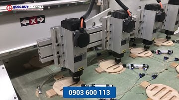 Máy Điêu Khắc 4 Đầu - Máy Cnc 1325 Chạm Khác Gỗ Siêu Nhanh - SFDWT 1325 | SEMAC