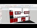 KITCHEN ELEVATION l Modular Kitchen Design in SketchUp | REDDISH | @autocadandinterior2153 
