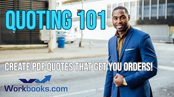 How to create PDF Quotes from Workbooks CRM