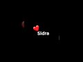 Sidra name whatsapp status  by chaudhary wri8s  chaudharywri8s whatsappstatus shorts