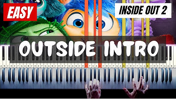 Inside Out 2 - Outside Intro | Easy Simple Piano Tutorial - Learn Piano