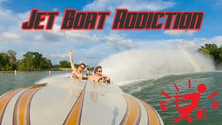 Jet Boat Full Throttle Big Block Centurion spraying Rooster Tail till Empty "Jet Boat Addiction" #12