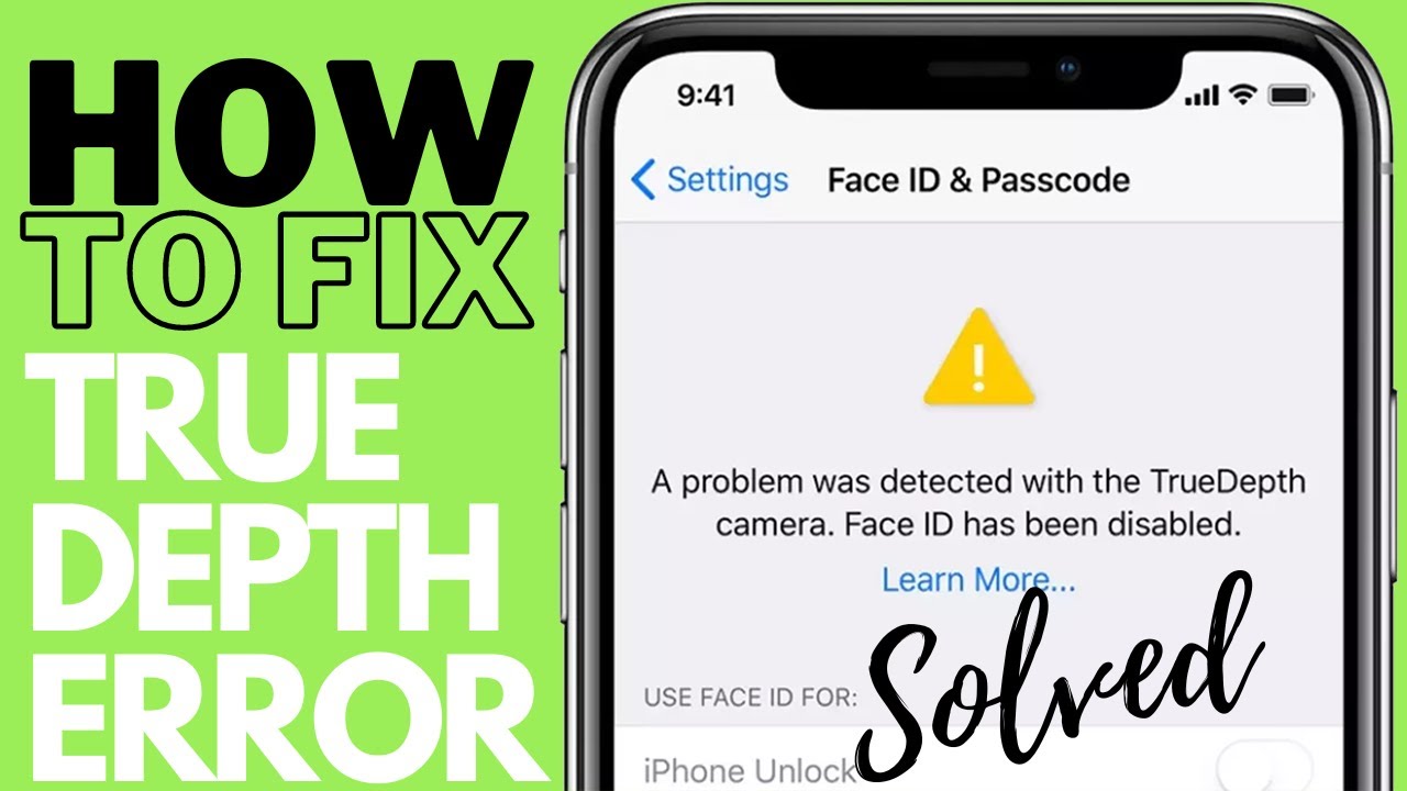 IPHONE XR: TRUE DEPTH ERROR MESSAGE REPAIR - FACE ID HAS BEEN DISABLED! -  YouTube