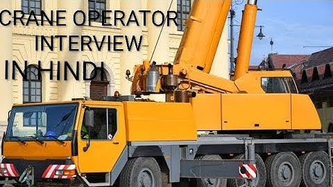 Mobile crane operator interview ||  crane operator interview