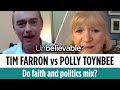 Do faith and politics mix? Tim Farron & Polly Toynbee