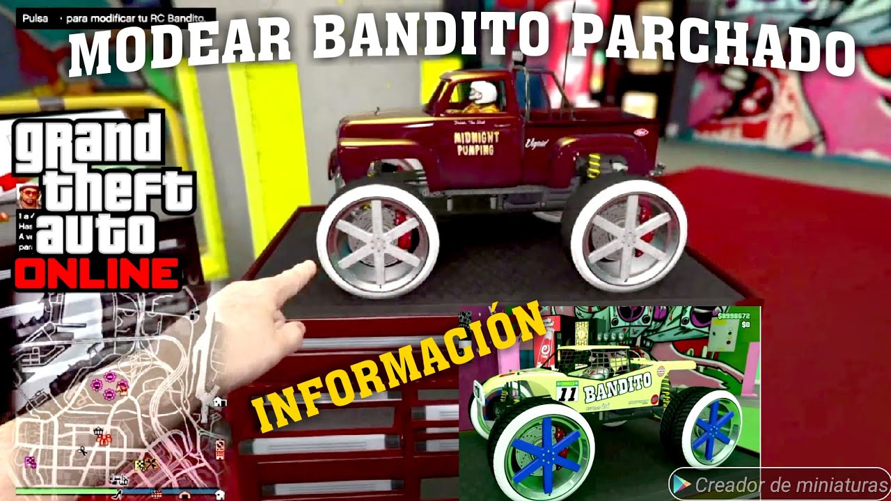 MODEAR BANDITO PARCHADO INFORMACIÓN GTA V ONLINE XBOX ONE PS4