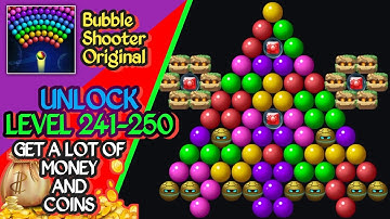 BUBBLE SHOOTER ORIGINAL FUN GAMES! || LEVEL 241-250 || REAL 💰💰🪙🪙 || ANDROID GAMEPLAY