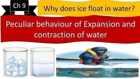 Peculiar behaviour of expansion and contraction of water chapter 9 class 8 general science