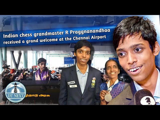 Good for Chess': R Praggnanandhaa receives grand welcome at Chennai airport, Watch