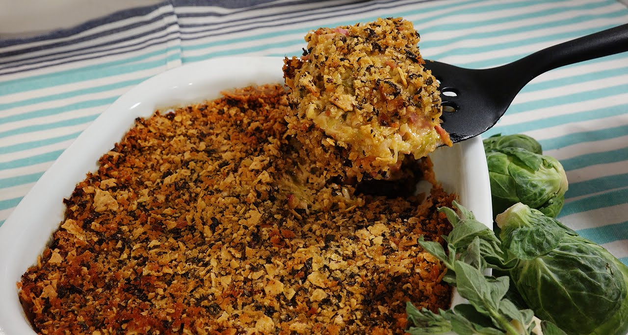 Brussel Sprout and Smoked Ham Casserole YouTube