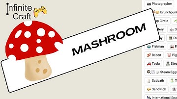 infinite craft - how to make Mushroom tutorial @cheatlittlealchemy