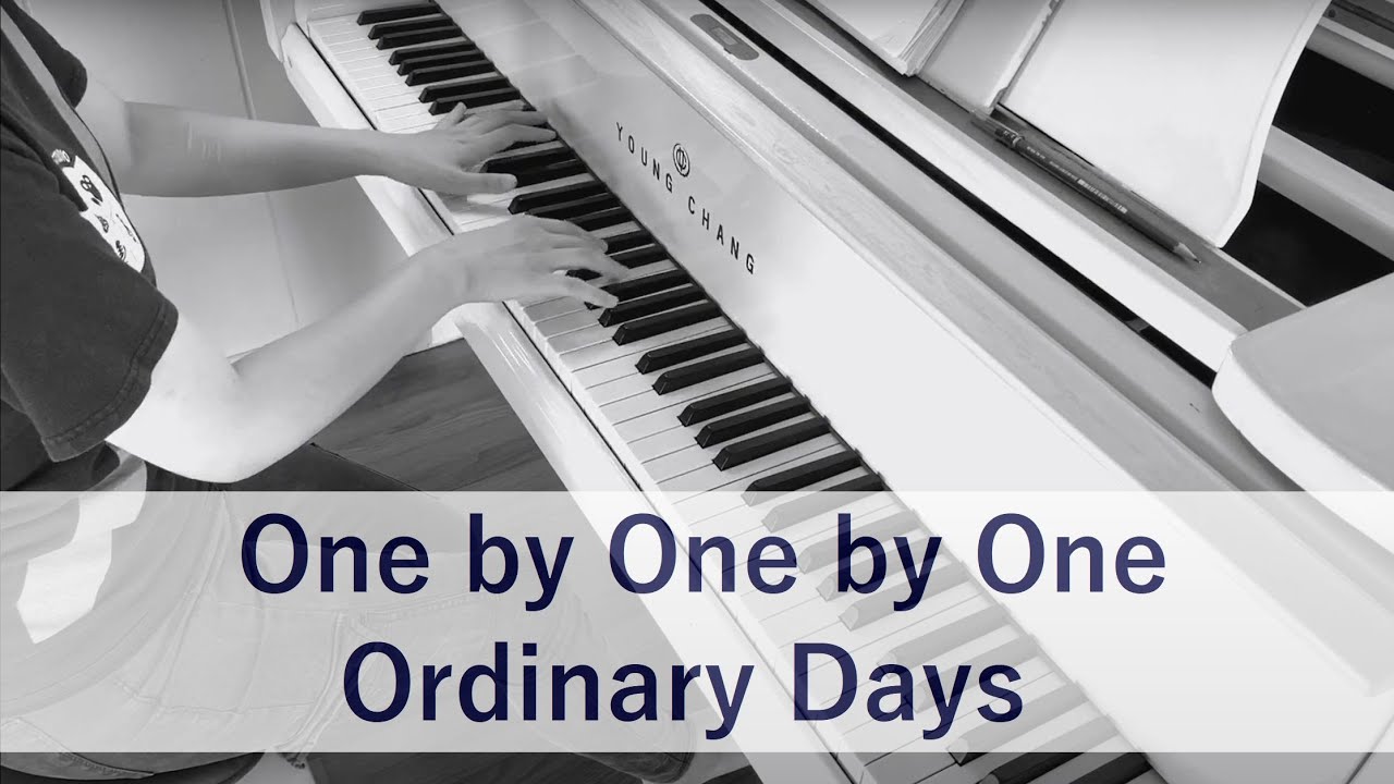 One by one by one (Ordinary Days) Karaoke Piano Accompaniment