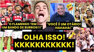 PILHADO PISTOLA, DETONA GERAL DO FLAMENGO e é ALOPRADO por VAMPETA após CORINTHIANS SER CAMPEÃO!