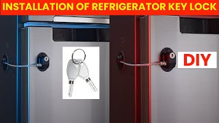 How to lock the fridge externally🔑Refrigerator 5in1 Convertible Double Door🔑🚼Child Safety Lock ❗DIY❗