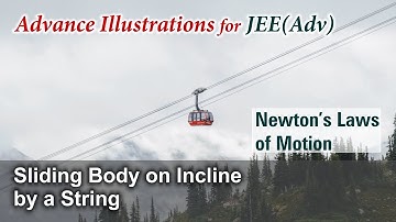 Adv Illustrations – Sliding Body on Incline by a String | Newton