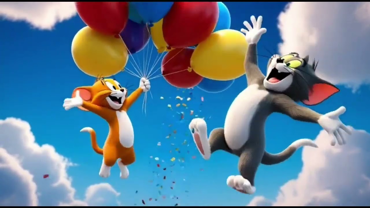 Tom and Jerry Balloon Bounce Bash 🎈 | Funny Cartoon Chase for Kids | Tom & Jerry New Episode