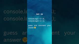 comparison but how js treats it? magic #codingchallenge #javascript #interview #developers #quiz