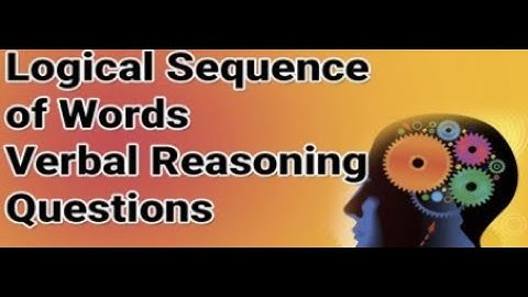 Verbal Reasoning | Puzzles | Logical sequence of words | Oborra academy