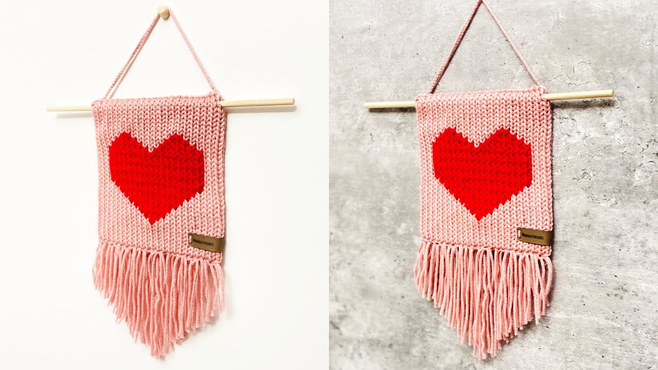 ミュージシャン ProjectR Valentine knit Valentine's Day Knitting Machine Wall Decoration! (TUTORIAL for