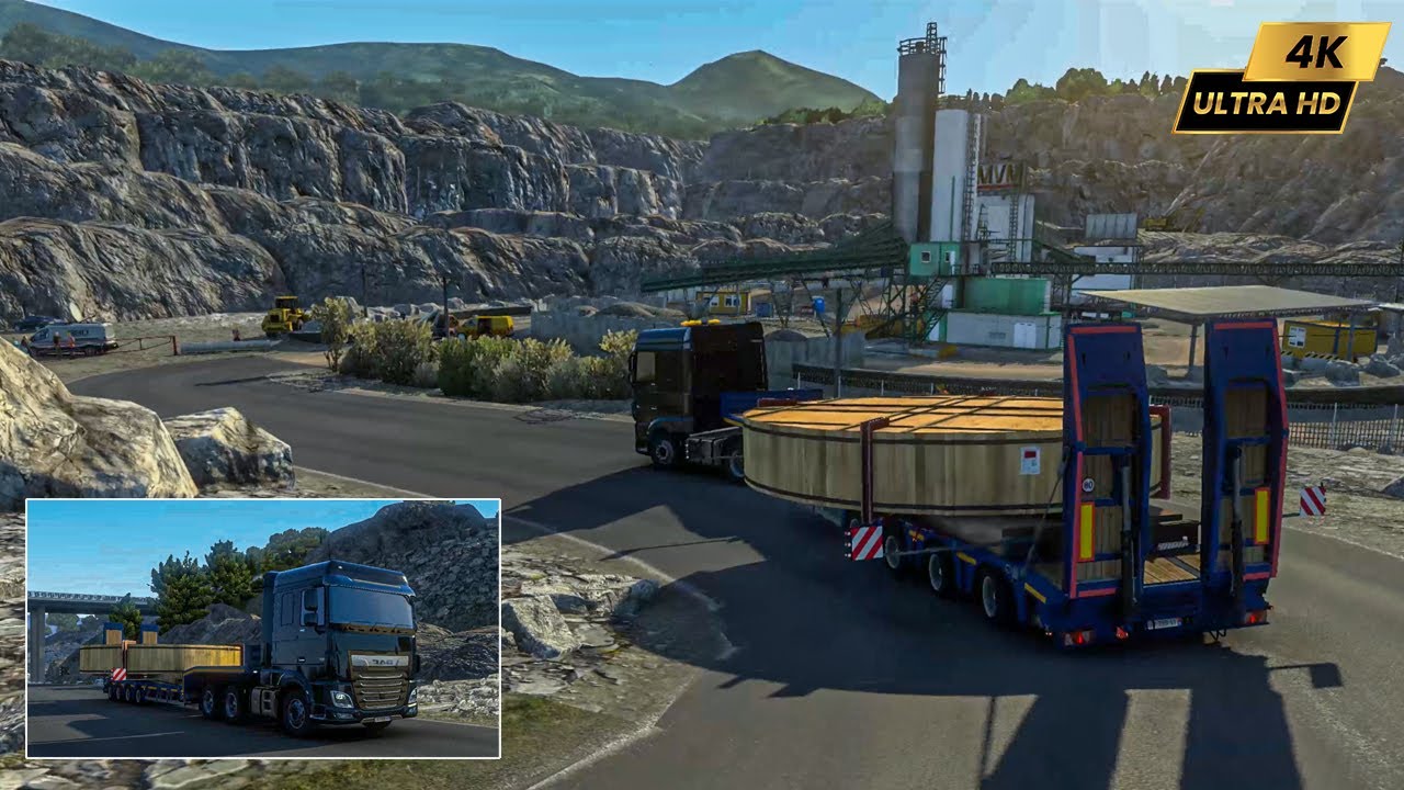 Heavy load 28 wheel truck huge construction material euro truck