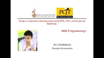 37 | Design a responsive message page using HTML, CSS, JavaScript and Bootstrap