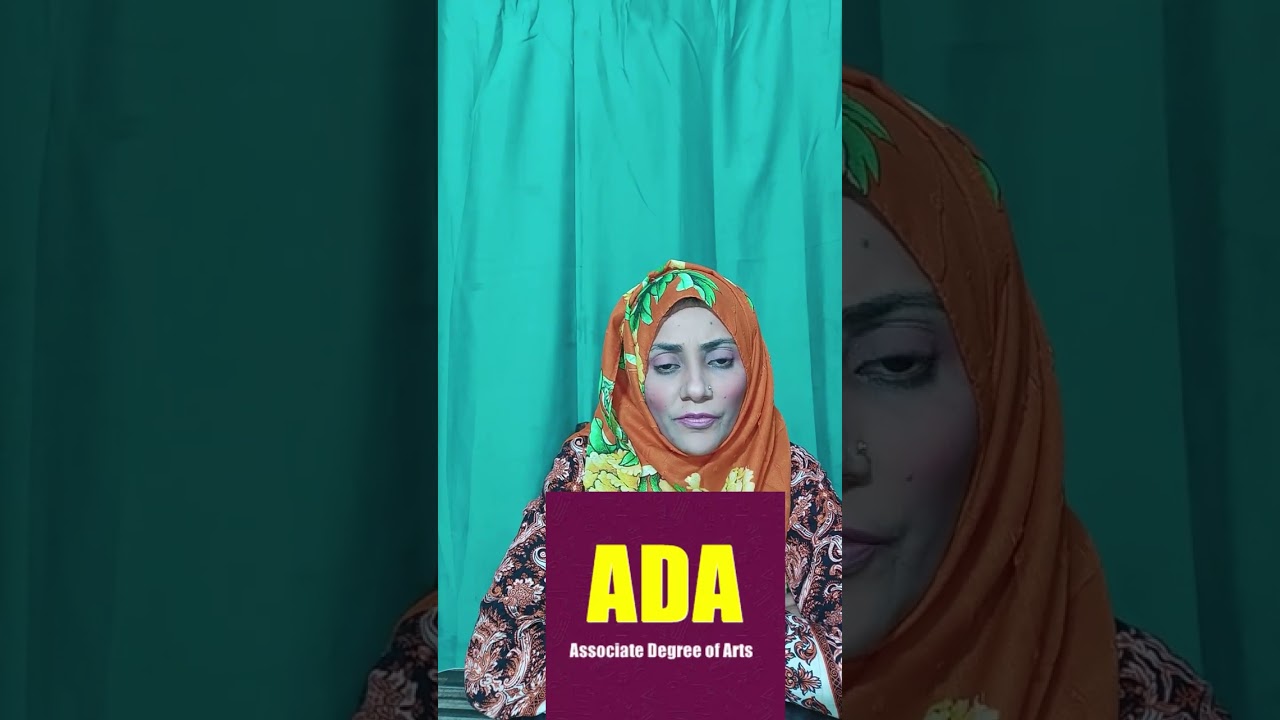 What is A.D.A? Associate Degree of Arts/ADA from AIOU, Scope in Pakistan | SA Vlogs Family #shorts