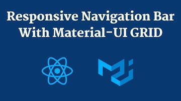 Create Responsive Navigation Bar With Material UI Grid System | MaterialUI 5 | React Navbar