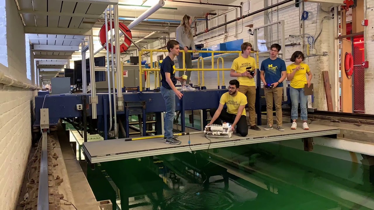 ENG100 ROV Testing from the Powered Carriage