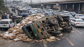 Overturned Truck Accident Recovery & Complete Restoration  || Full Repair Process