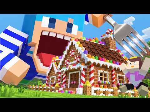 I Ate the Entire Candy House My Mom Built! [Minecraft]