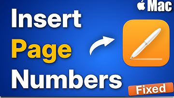 Paginanummers invoegen in Pages op een Mac
