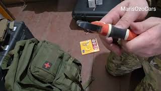 What is in the one-day backpack for a Ukrainian soldier—drone operator—in a war zone