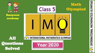NSO IMO Olympiad Class 5 Solved paper 2020 Set B maths