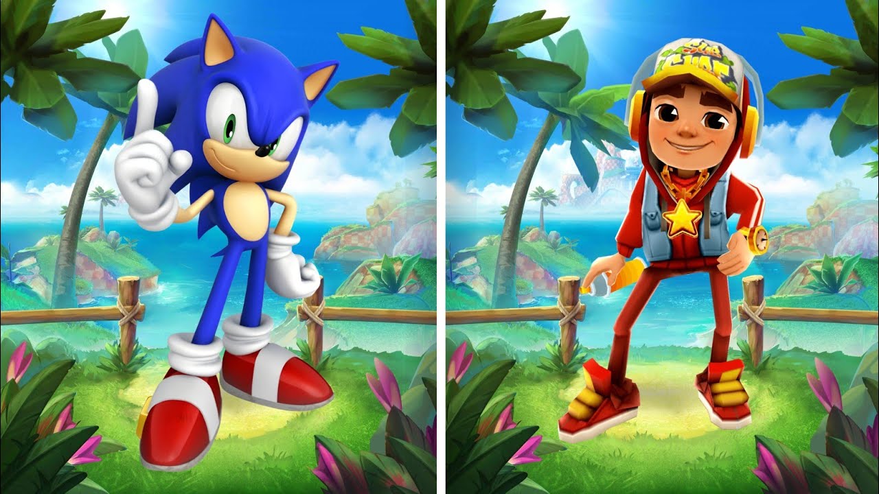 Sonic Dash Vs Subway Surfers Movie Sonic Vs All Boss