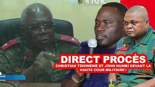 DIRECT PROCES COMPARUTION DU GENERALE CHRISTIAN TSHIWEWE