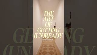 Getting ready for bed after an event