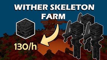 Minecraft Wither Skeleton Farm 1.20 - NO WITHER ROSES - NO SPAWNPROOFING