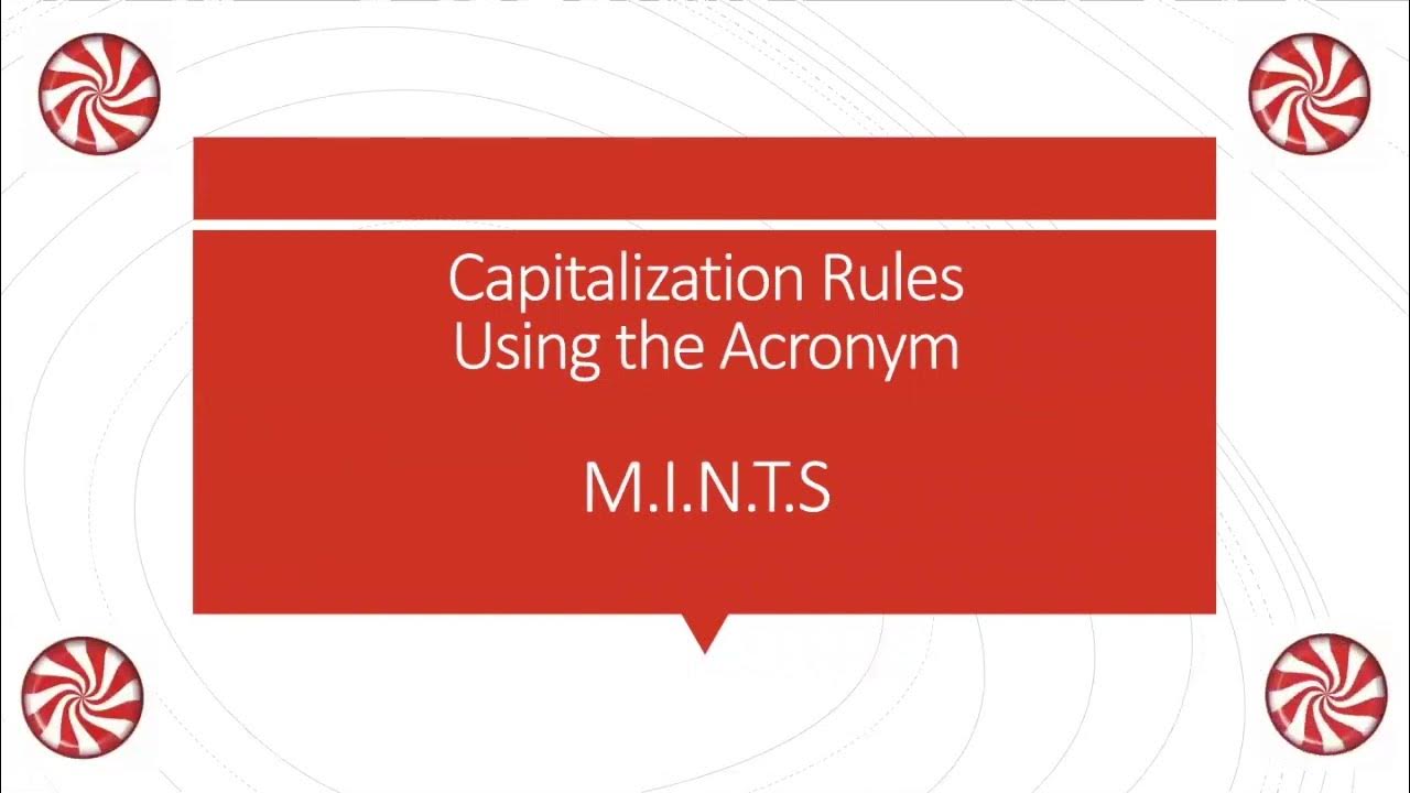 Capitalization Rules Using M.I.N.T.S YouTube