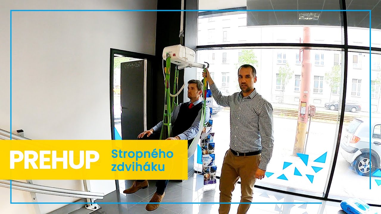 Šikovná pomôcka pre imobilných pacientov – Stropný zdvihák s prehupom