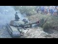 !WTOPA! Czołg PT-91 Twardy utknął w rzece, Ossów 2019/BIG FAIL, Polish PT-91 tank stuck in the river