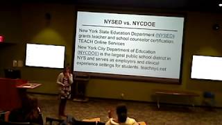 NYS Certification Workshop Season 2: Episode 2 NYSED vs. NYCDOE
