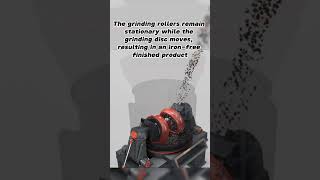The grinding rollers remain stationary while the grinding disc moves #verticalmill #machine
