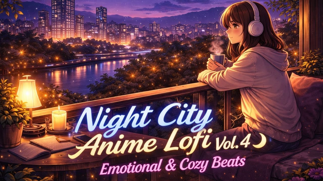 Night City Anime Lofi Vol. 4 🌙 | Emotional & Cozy Beats