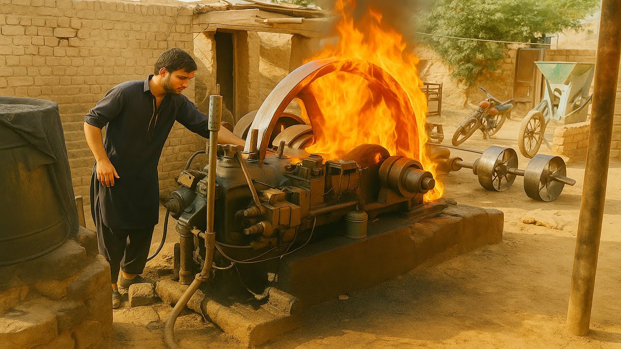 Viral Hack Trick 🚀 Best Seen Old Black Engine Diesel | Desi Diessel Mechanic Skills