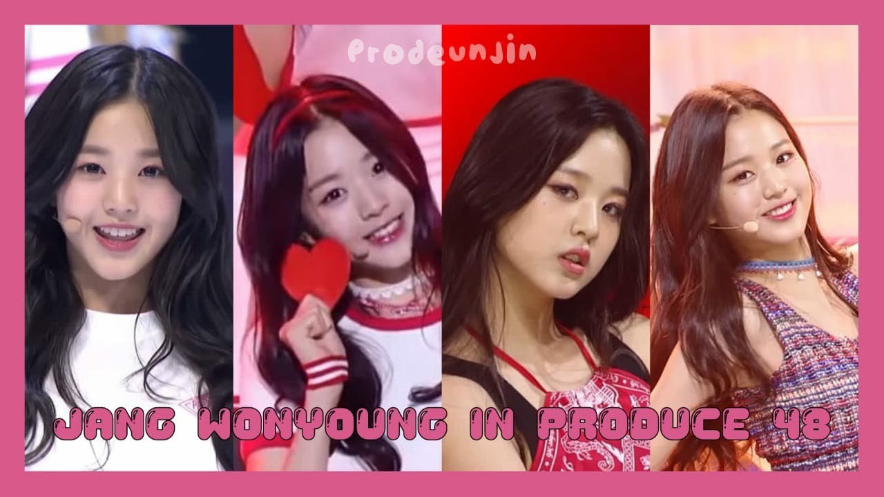 jang wonyoung all stage in produce 48 prodeunjin YouTube
