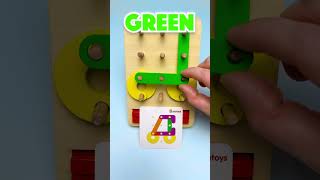Let’s Build a Tractor! 🚜 Peg Board Color Game for Kids