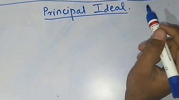 Principal Ideal II RING THEORY II HINDI
