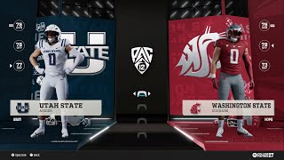 College Football 27 Famous Idaho Potato Bowl Gameplay | Utah State vs Washington State