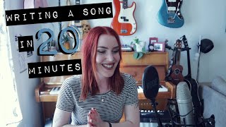 WRITING A SONG IN 20 MINUTES 💿songwriting challenge💿 || idatherese