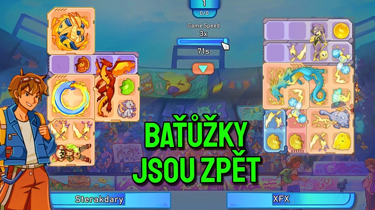 Monstra v PvP duelech! Poskládej své baťůžky! - Backpack Monsters